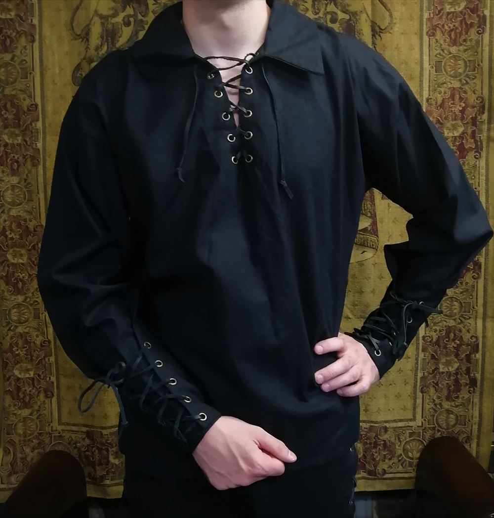 Medieval Shirt Lucas - Black